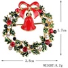 image:imageChristmas Brooch Pins Crystal Christmas Tree Snowflake Jingle Bell Reindeer Enamel Brooches Holiday Party Gift for Women5