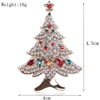 image:imageChristmas Brooch Pins Crystal Christmas Tree Snowflake Jingle Bell Reindeer Enamel Brooches Holiday Party Gift for Women8