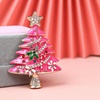 image:imageChristmas Brooch Pins Crystal Christmas Tree Snowflake Jingle Bell Reindeer Enamel Brooches Holiday Party Gift for WomenChristmas