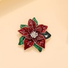 image:imageChristmas Brooch for Women Red Green Christmas Poinsettia Pins Sparkling Rhinestone Xmas Glove Brooch Crystal Xmas Wreath Pins Elegant Clothing Hat Bag Accessories Christmas Holiday Winter JewelryRed