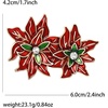 image:imageChristmas Brooch for Women Red Green Christmas Poinsettia Pins Sparkling Rhinestone Xmas Glove Brooch Crystal Xmas Wreath Pins Elegant Clothing Hat Bag Accessories Christmas Holiday Winter JewelryRed1
