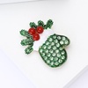 image:imageChristmas Brooch for Women Red Green Christmas Poinsettia Pins Sparkling Rhinestone Xmas Glove Brooch Crystal Xmas Wreath Pins Elegant Clothing Hat Bag Accessories Christmas Holiday Winter JewelryGreen