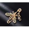 image:imageCute Bee Brooch  Yellow Gold Crystal Enamel Insect Brooch  Scarf Dress Collar Decorative Jewelry Accessory Gift