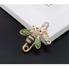image:imageCute Bee Brooch  Yellow Gold Crystal Enamel Insect Brooch  Scarf Dress Collar Decorative Jewelry Accessory Gift