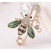 image:imageCute Bee Brooch  Yellow Gold Crystal Enamel Insect Brooch  Scarf Dress Collar Decorative Jewelry Accessory Gift