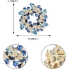 image:imageEVER FAITH Austrian Crystal Wedding Corsage Jewelry Accessory Bridal Flower Wreath Brooch Pin for WomenBlue GoldTone