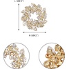 image:imageEVER FAITH Austrian Crystal Wedding Corsage Jewelry Accessory Bridal Flower Wreath Brooch Pin for WomenClear GoldTone