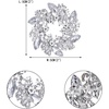 image:imageEVER FAITH Austrian Crystal Wedding Corsage Jewelry Accessory Bridal Flower Wreath Brooch Pin for WomenClear SilverTone