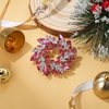 image:imageEVER FAITH Austrian Crystal Wedding Corsage Jewelry Accessory Bridal Flower Wreath Brooch Pin for WomenPink SilverTone