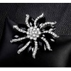image:imageEzing 4Pcs Brooch Lot with Large Big Size Rhinestone Crystal Fashion JewelryBlack