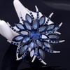image:imageEzing 4Pcs Brooch Lot with Large Big Size Rhinestone Crystal Fashion JewelryBlue