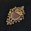 image:imageEzing 4Pcs Brooch Lot with Large Big Size Rhinestone Crystal Fashion JewelryBrown