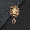 image:imageEzing 4Pcs Brooch Lot with Large Big Size Rhinestone Crystal Fashion JewelryBrown