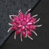 image:imageEzing 4Pcs Brooch Lot with Large Big Size Rhinestone Crystal Fashion JewelryPink