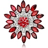 image:imageEzing 4Pcs Brooch Lot with Large Big Size Rhinestone Crystal Fashion JewelryRed