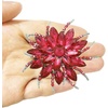 image:imageEzing 4Pcs Brooch Lot with Large Big Size Rhinestone Crystal Fashion JewelryRed
