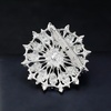 image:imageEzing 4Pcs Brooch Lot with Large Big Size Rhinestone Crystal Fashion JewelryWhite Crystal