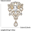image:imageEzing 4Pcs Brooch Lot with Large Big Size Rhinestone Crystal Fashion Jewelryp