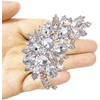 image:imageEzing 4Pcs Brooch Lot with Large Big Size Rhinestone Crystal Fashion Jewelryp
