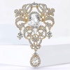 image:imageEzing 4Pcs Brooch Lot with Large Big Size Rhinestone Crystal Fashion Jewelryp