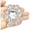 image:imageEzing 4Pcs Brooch Lot with Large Big Size Rhinestone Crystal Fashion Jewelryp