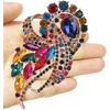 image:imageEzing 4Pcs Brooch Lot with Large Big Size Rhinestone Crystal Fashion Jewelrys