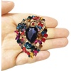 image:imageEzing 4Pcs Brooch Lot with Large Big Size Rhinestone Crystal Fashion Jewelrys