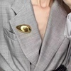 image:imageGeometric Teardrop Brooch for WomenGold