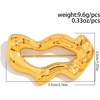 image:imageGeometric Teardrop Brooch for Womengold wave
