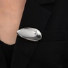image:imageGeometric Teardrop Brooch for Womensilver teardrop