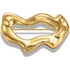 image:imageGeometric Teardrop Brooch for Womensilver wave