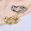 image:imageGeometric Teardrop Brooch for Womensilver wave