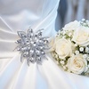 image:imageGlass Flower Brooches for Women Large Floral Rhinestone Brooch Clear 1pc