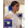 image:imageIRONBOX Feather Brooches and Pins for Women  Large Flower Brooch CorsageBlue