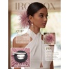 image:imageIRONBOX Feather Brooches and Pins for Women  Large Flower Brooch CorsagePink