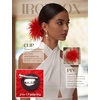 image:imageIRONBOX Feather Brooches and Pins for Women  Large Flower Brooch CorsageRed