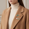 image:imageInitial Brooch Pins AZ 26 Letters Brooches For Women Colorful Enamel Alphabet Pin Pearl Crystal Lapel PinInitial Brooches C