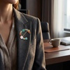 image:imageInitial Brooch Pins AZ 26 Letters Brooches For Women Colorful Enamel Alphabet Pin Pearl Crystal Lapel PinInitial Brooches C