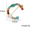image:imageInitial Brooch Pins AZ 26 Letters Brooches For Women Colorful Enamel Alphabet Pin Pearl Crystal Lapel PinInitial Brooches C