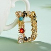 image:imageInitial Brooch Pins AZ 26 Letters Brooches For Women Colorful Enamel Alphabet Pin Pearl Crystal Lapel PinInitial Brooches D