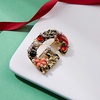 image:imageInitial Brooch Pins AZ 26 Letters Brooches For Women Colorful Enamel Alphabet Pin Pearl Crystal Lapel PinInitial Brooches G
