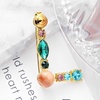 image:imageInitial Brooch Pins AZ 26 Letters Brooches For Women Colorful Enamel Alphabet Pin Pearl Crystal Lapel PinInitial Brooches L