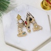 image:imageInitial Brooch Pins AZ 26 Letters Brooches For Women Colorful Enamel Alphabet Pin Pearl Crystal Lapel PinInitial Brooches M
