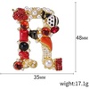 image:imageInitial Brooch Pins AZ 26 Letters Brooches For Women Colorful Enamel Alphabet Pin Pearl Crystal Lapel PinR