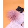 image:imageLarge Feather Flower Brooch Pin for Women Men Elegant Floral Lapel Pin Corsage Hairpin for Shawl Dress Suit Ceremony Clothes Accessories for Dance Banquet Prom Wedding Party 150mmLight Purple