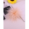 image:imageLarge Feather Flower Brooch Pin for Women Men Elegant Floral Lapel Pin Corsage Hairpin for Shawl Dress Suit Ceremony Clothes Accessories for Dance Banquet Prom Wedding Party 150mmPinkish Brown