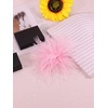 image:imageLarge Feather Flower Brooch Pin for Women Men Elegant Floral Lapel Pin Corsage Hairpin for Shawl Dress Suit Ceremony Clothes Accessories for Dance Banquet Prom Wedding Party 150mmPink