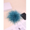 image:imageLarge Feather Flower Brooch Pin for Women Men Elegant Floral Lapel Pin Corsage Hairpin for Shawl Dress Suit Ceremony Clothes Accessories for Dance Banquet Prom Wedding Party 150mmBlue