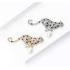 image:imageLeopard Brooch Pin for Women Rhinestone Crystal Cheetah Animal Brooch with Pearl Lapel Pin Fashion Jewelry for Jacket Scarf CoatSilvery
