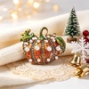 image:imageMALOYANVE Pumpkin Brooch Pin Halloween Thanksgiving BroochBlack  Pink  Gold